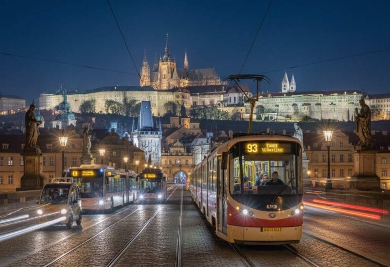 Night buses and trams