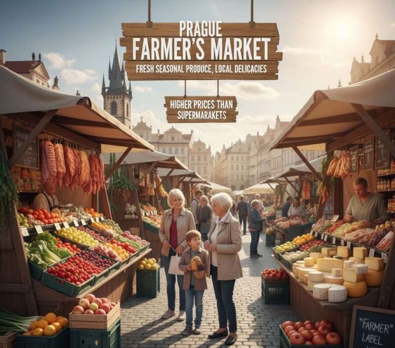 Grocery Market in Prague