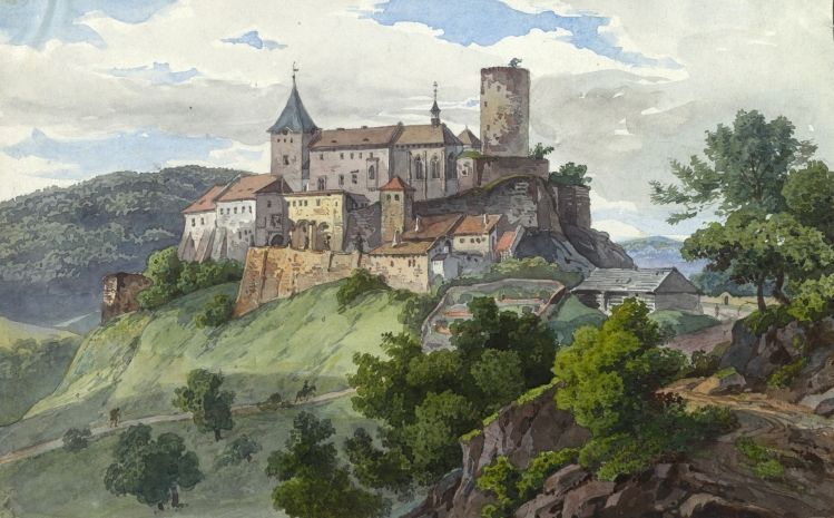 Old picture of Krivoklat