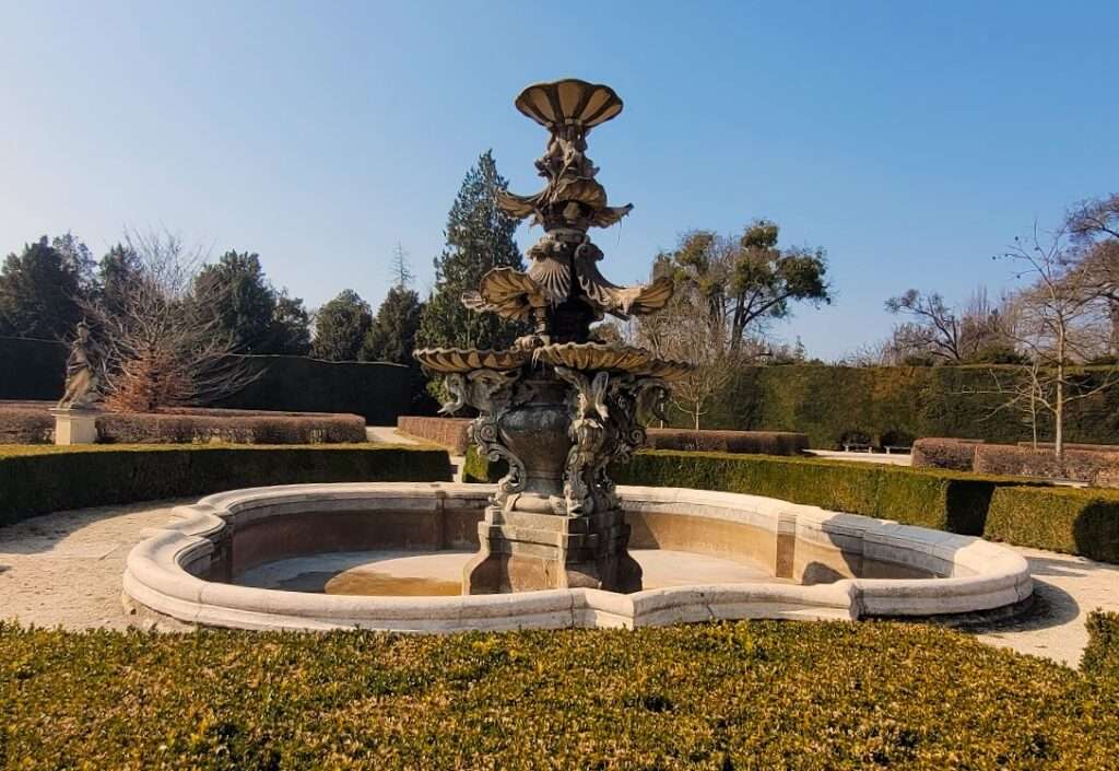 Nice fountain in the garden