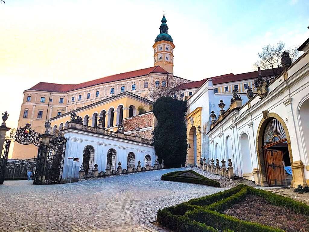 Mikulov Castle from the entrance view