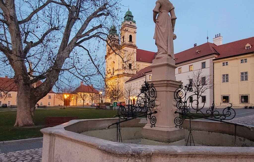 The church on the photo is a part of Valtice chateau - Lichtenstein family heritage 