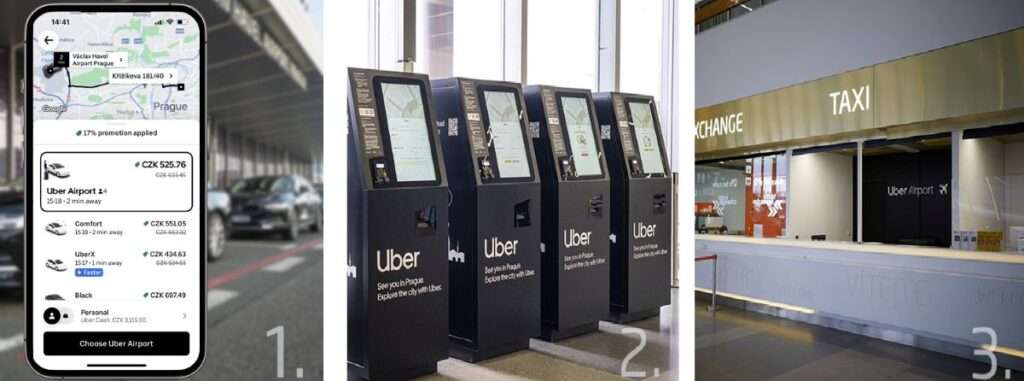 Avoid Prague Taxi Scams using Uber Taxi from Airport to city center