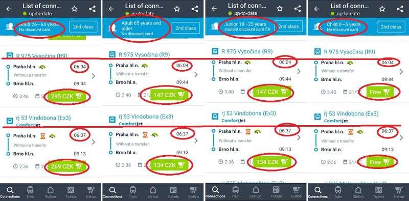 Train Tickets Discounts for Tourists,