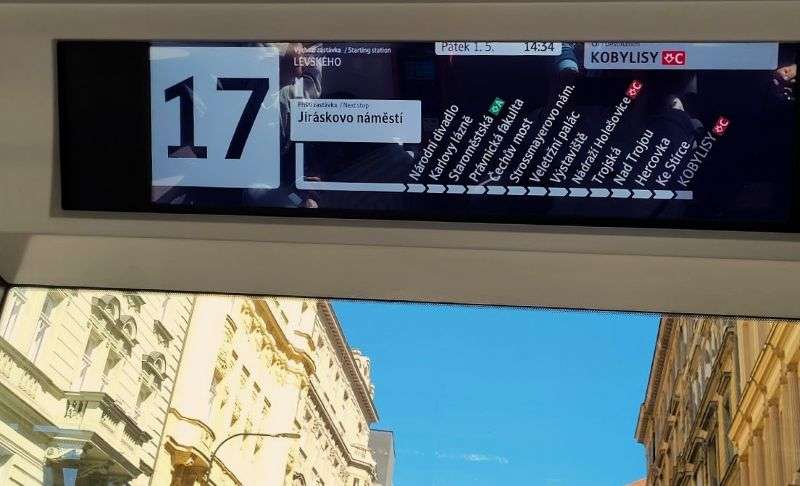Use Prague Public Transport: check the next stop name 