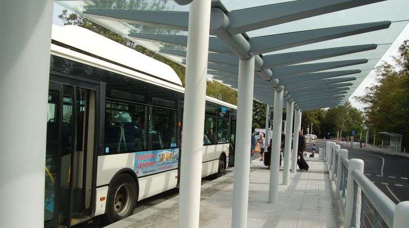 City Bus Stop Near Horny Nadrazi in Karlovy Vary
