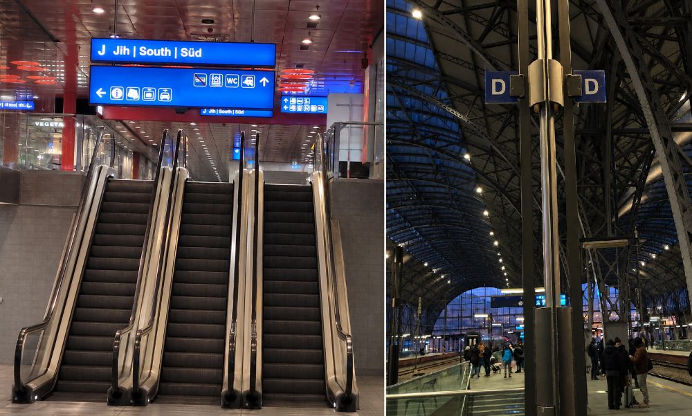 Passage letters and platform-sector letters mean different things
